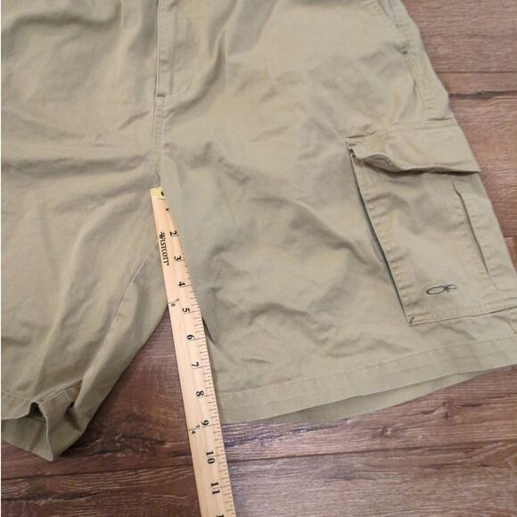 VTG OP Sport Men 32x9 Cargo Shorts Elastic Waist Drawstring Hiking Spellout Y2K - Picture 5 of 8